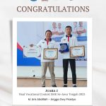 M. Aris Abdillah, S.Pd. dan Angga Dwy Prastyo Juara 2  Final Vocational Contest SMK Se-Jawa Tengah