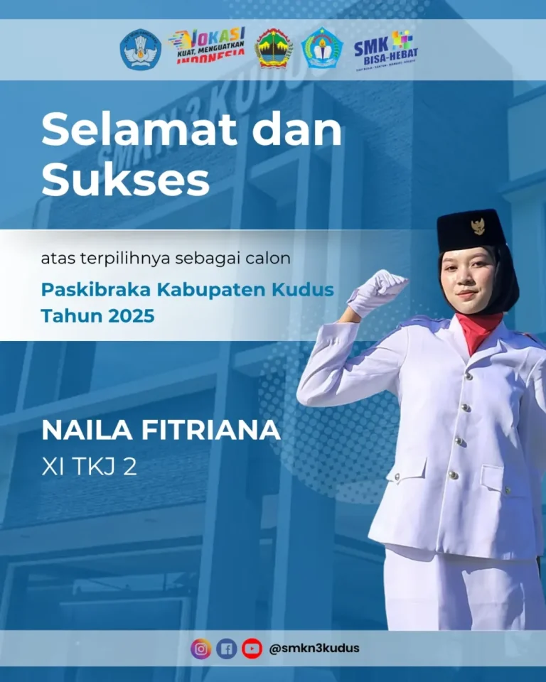 Naila Fitriana terpilih menjadi calon Paskibraka Kabupaten Kudus Tahun 2025 Naila Fitriana terpilih menjadi calon Paskibraka Kabupaten Kudus Tahun 2025