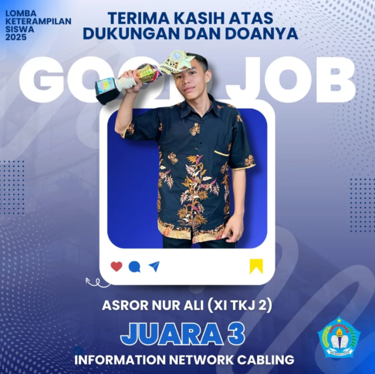 Asror Nur Ali Juara 3 LKS